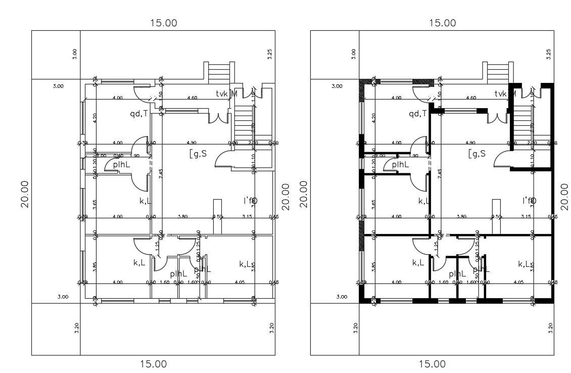 50' X 65' House Plan Design DWG File