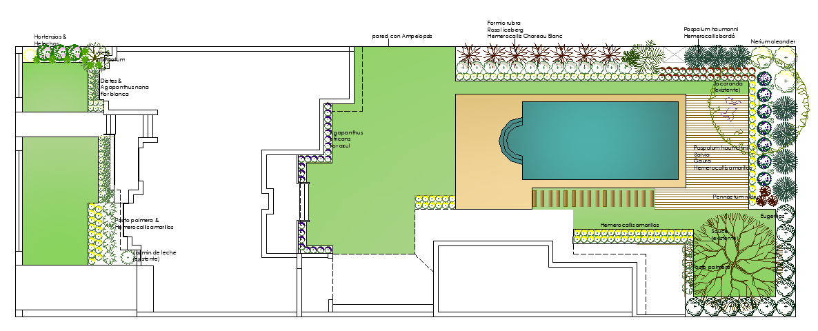 50x18 Meter House Site Plan DWG File