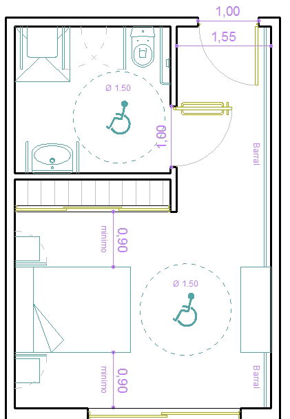 Bed room plan design