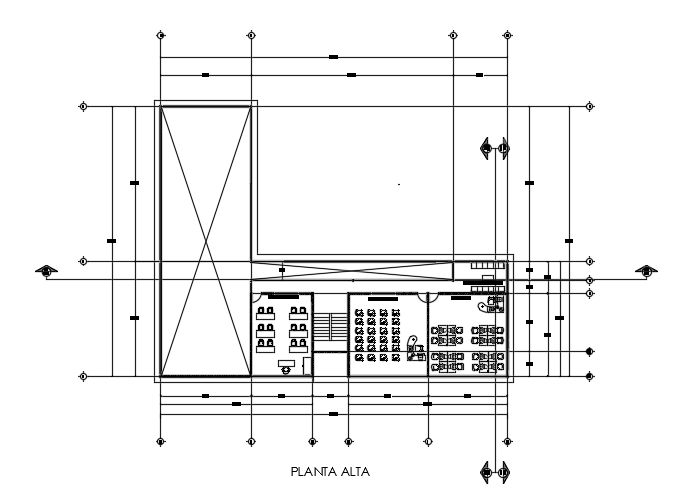 51x30m first floor school plan AutoCAD drawing is given in this file