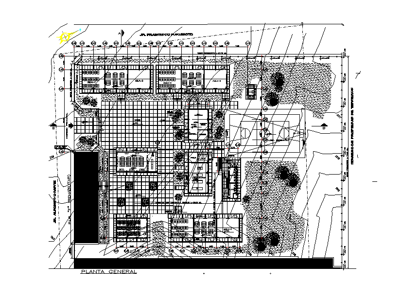 54x31m college plan is given in this Autocad drawing file.Download now.