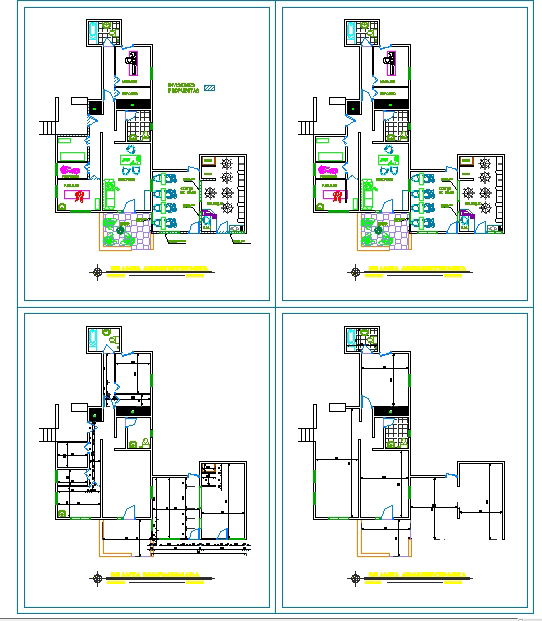 Clinic plan and elevation design
