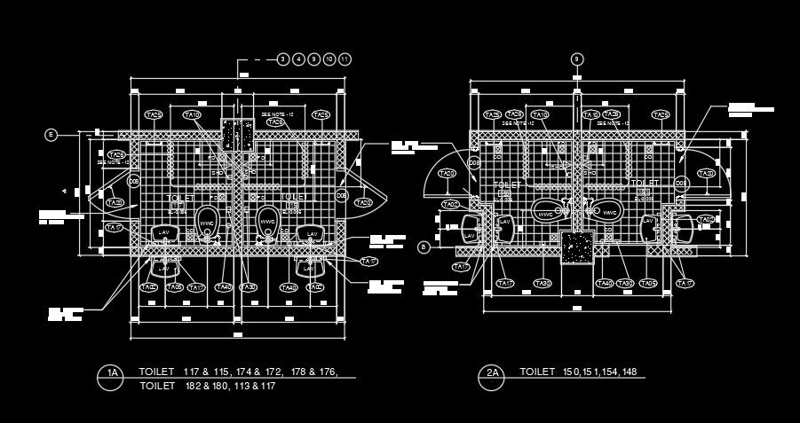 5700x2500mm common toilet plan is given in this AutoCAD file
