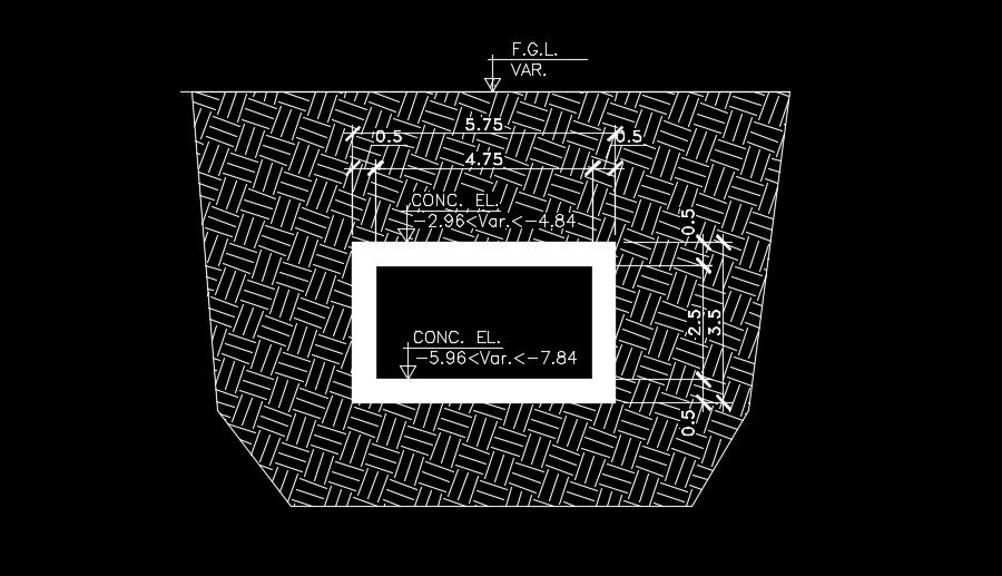 5.7x3.5m industrial concrete structure download now