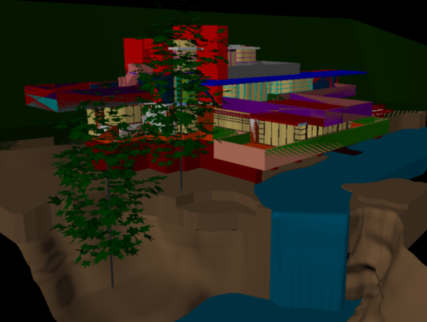 Water Falling House Design with Modern Innovative Architecture