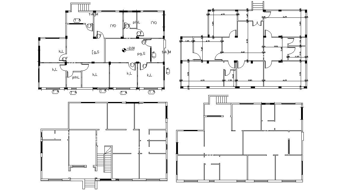 5 BHK House Plan Design AutoCAD File