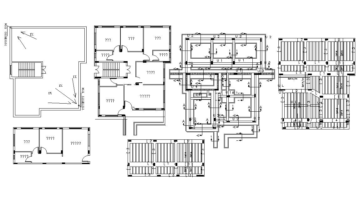 5 BHK House Plan Design DWG File
