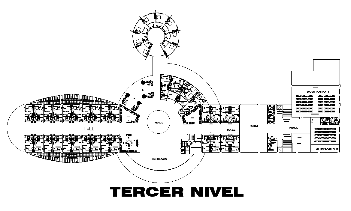 5 Star Hotel Bedrooms Floor Plan Download DWG File
