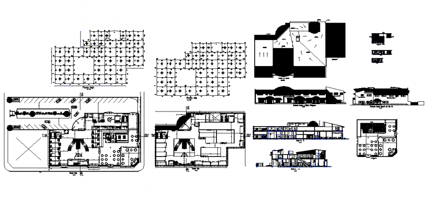 5 star hotel plan drawing in dwg file.