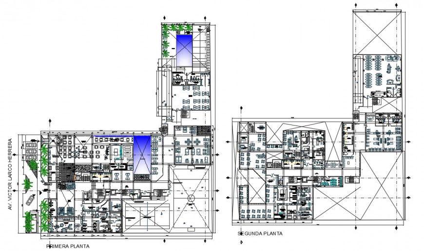 5 star hotel project 12 storeys cad file