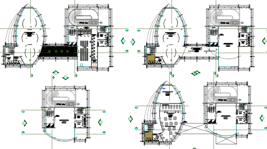 5 star hotel project detail autocad file