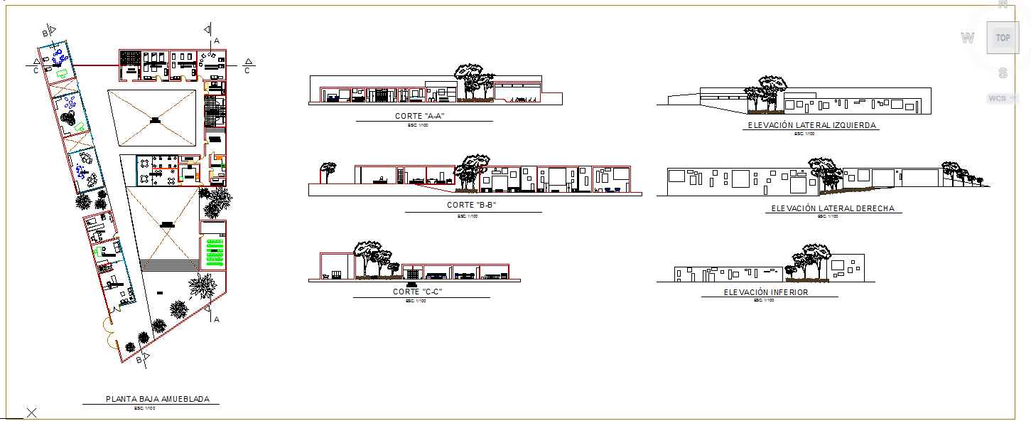 AutoCAD office plan layout drawing in DWG for planning use