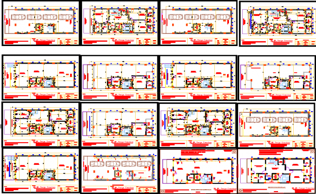 Complete House Project DWG with Floor, Parking, and Electrical Layout