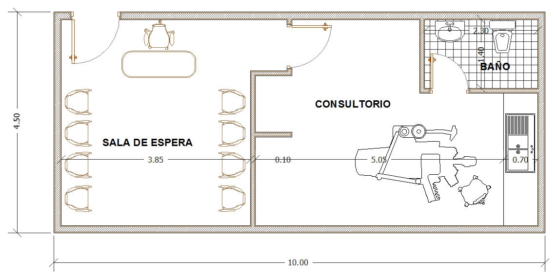 Clinic Plan Design with Measured Layouts and Functional Areas