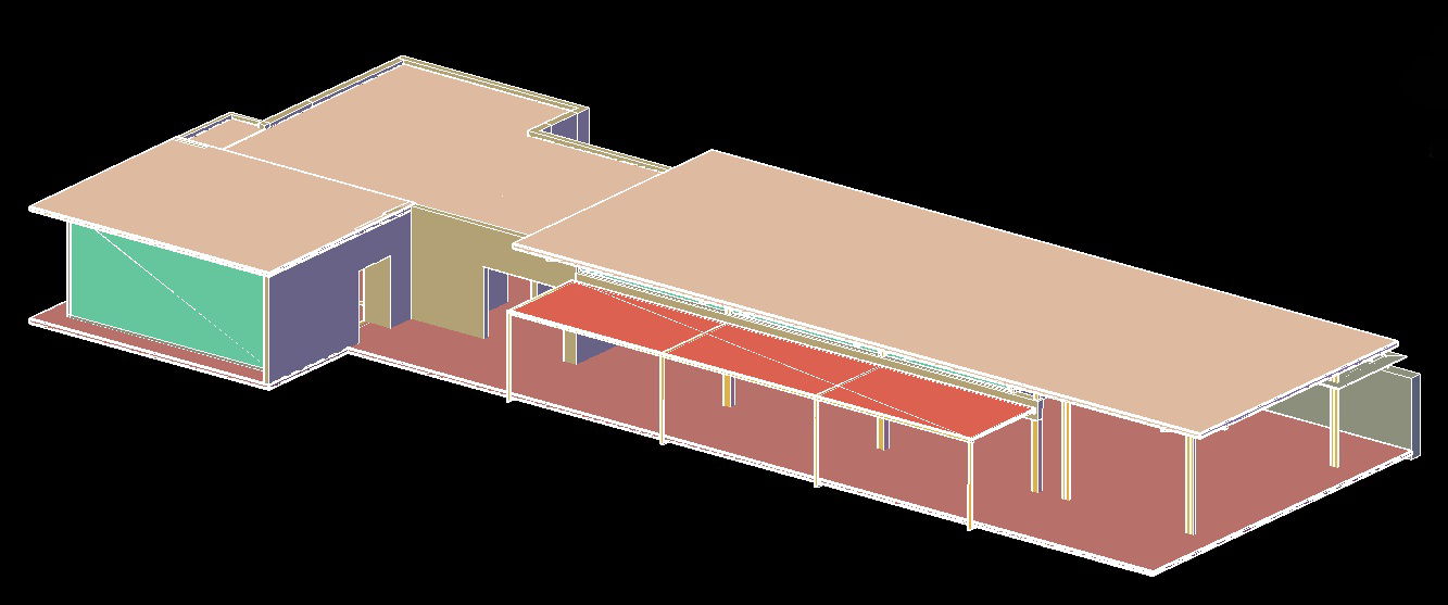 3D Restaurant Design CAD Drawing in AutoCAD for Interior Architecture