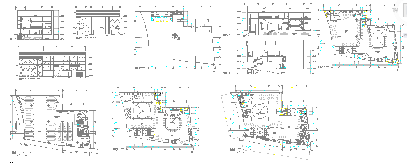 Modern Large Restaurant plan