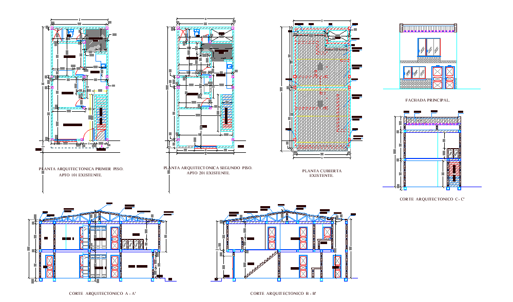 5x10 Meter Raw House Plan DWG File