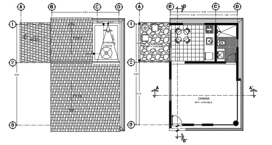 5x9 Meter Gym Layout CAD File