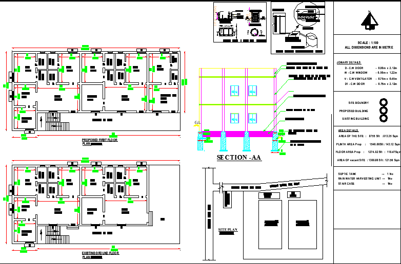 63'6" X30' east facing G+1 House Plan as per vastu Shastra. Download Autocad Drawing file and PDF file.