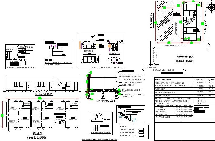 63'X23' 2bhk East facing Trible House Plan As Per Vastu Shastra.Download Autocad Drawing file and PDF file.