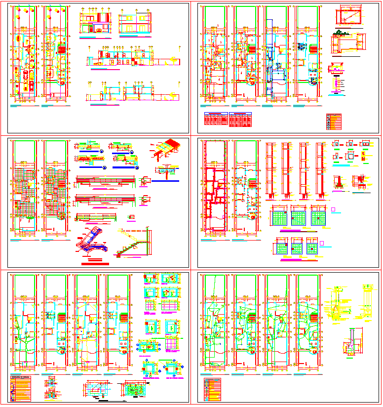 Modern Two Level House Design with Detailed AutoCAD DWG Plans