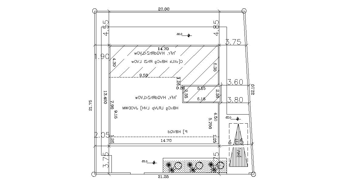 65 By 71 Feet House Master Plan DWG File