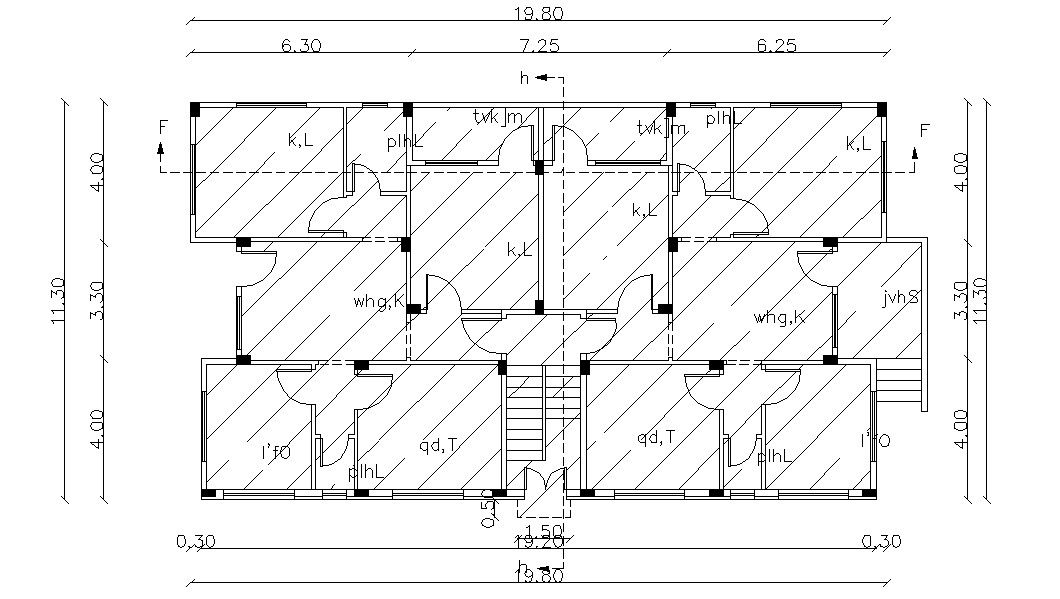 65' X 40' Feet Residential Modern Bungalow Layout Plan