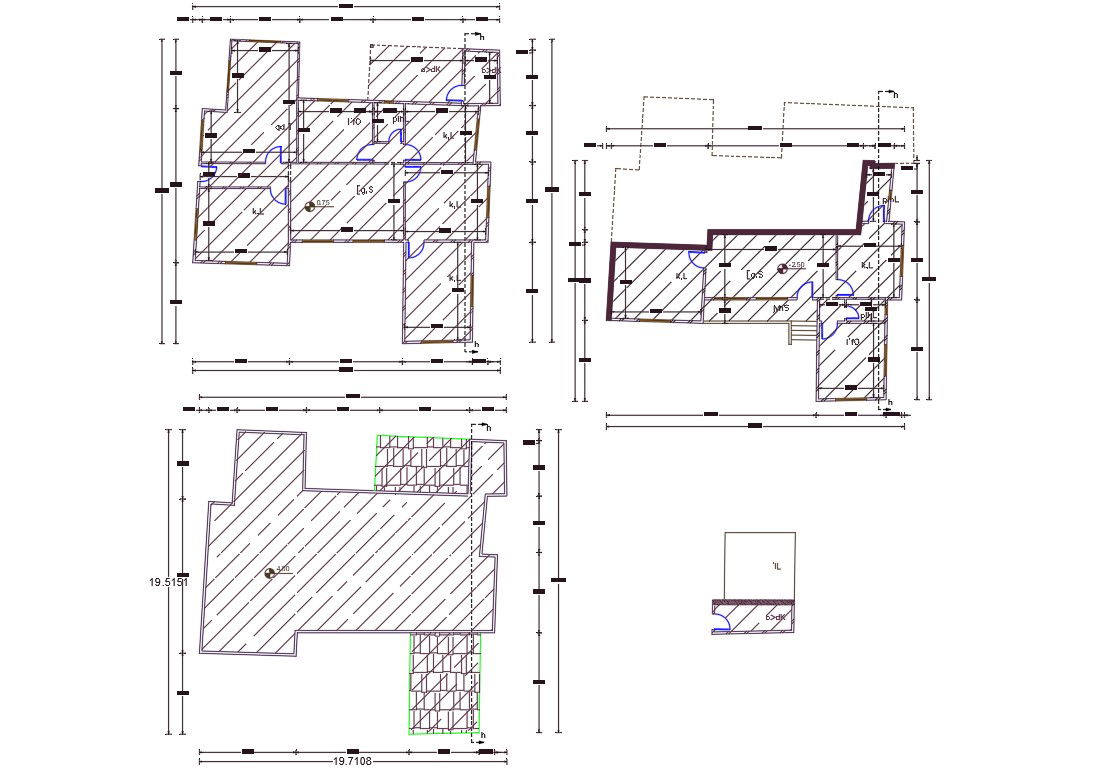 65 X 65 Feet Plot Size For Residence Bungalow Plan