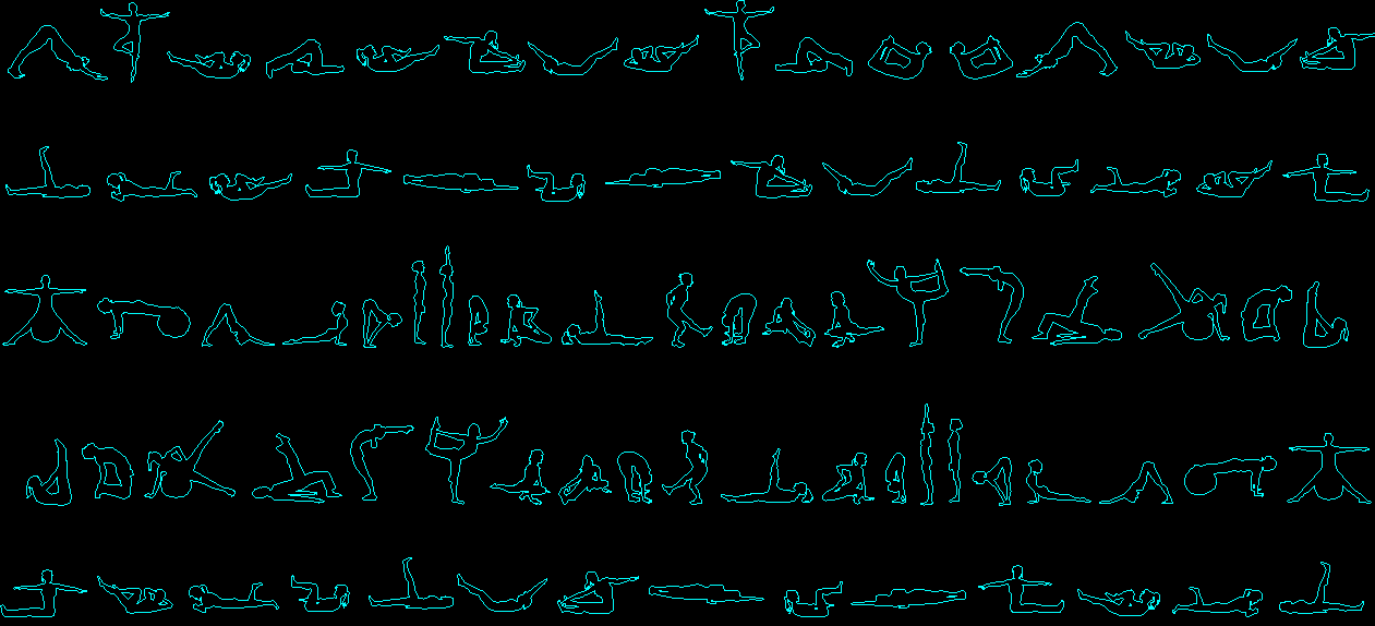 Yoga People Layout CAD File for Accurate Studio and Room Planning