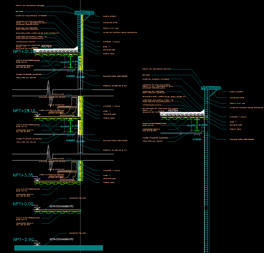 Castellani Hotel AutoCAD Drawing File with 2D Floor Plan and Details