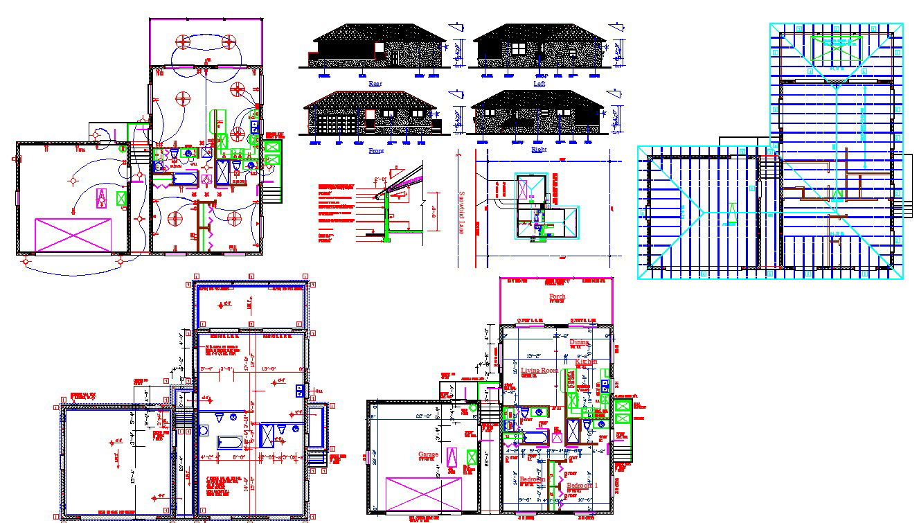 Single house architecture design and detail