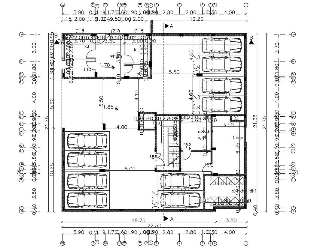 68 By 72 Feet Ground Floor Parking Plan Design