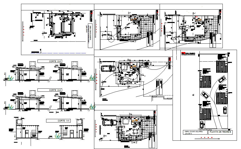 4 Floor Apartment House plan