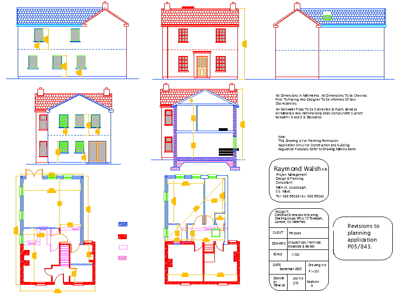 House Plan DWG File with Complete Floor Plans Elevations and Details