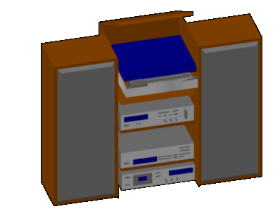 Modern 3D Cupboard Design Layout for Interior Use in AutoCAD DWG