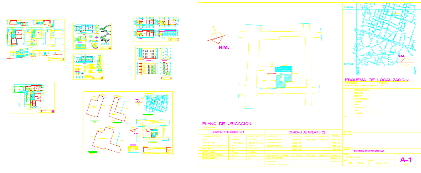 House Design Detail DWG with Column Beam Footing Plans and Elevations
