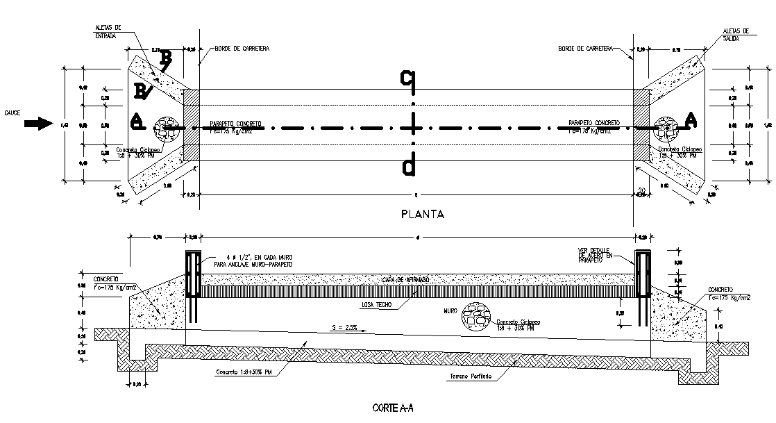 6m sewer pipe line plan is given in this Autocad drawing file.Download now.