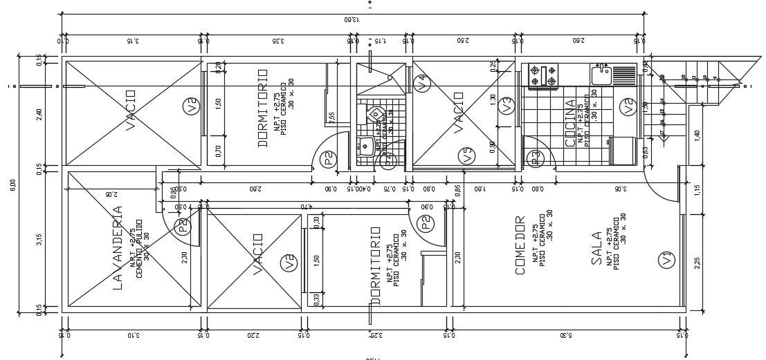 6x16m architecture first floor 2bhk home plan is given in this file