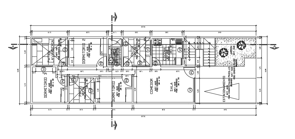 6x20m architecture ground floor 3bhk home plan is given in this file