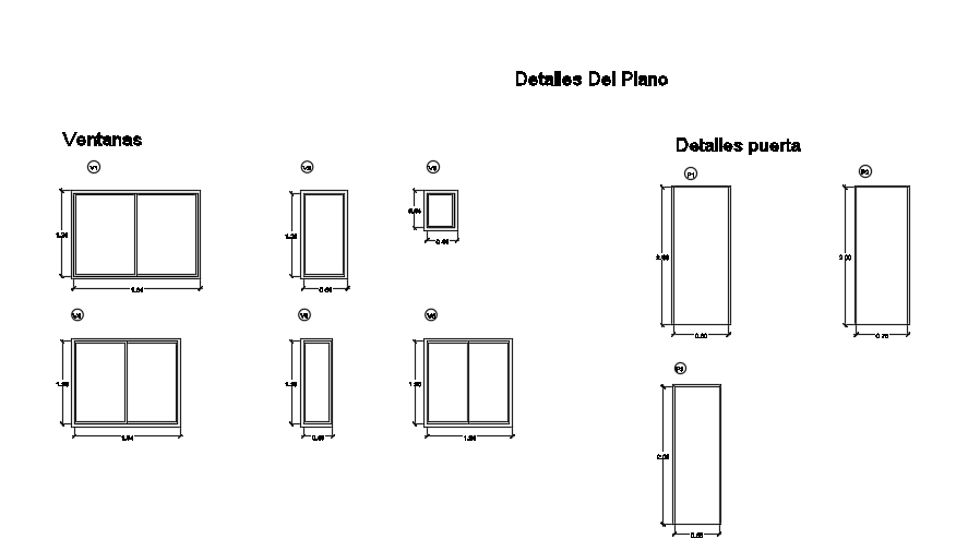 6x7m house plan single and double door plan AutoCAD drawing