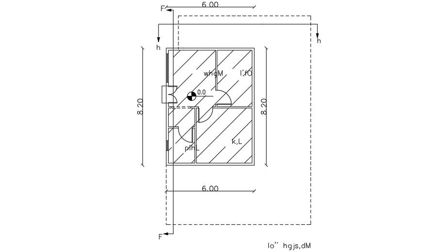 6x8m ground floor residential plan download now
