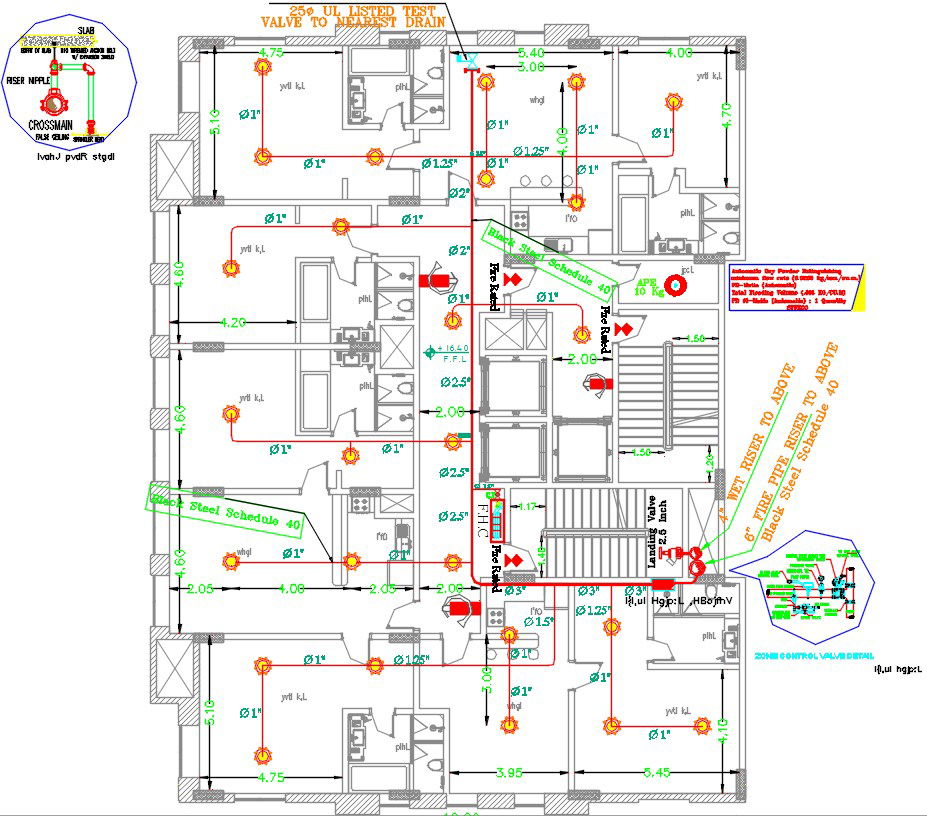 72x35m restaurant building light location drawing