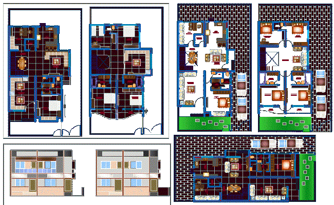 G1 Furniture Home Design and Elevation in AutoCAD DWG Format
