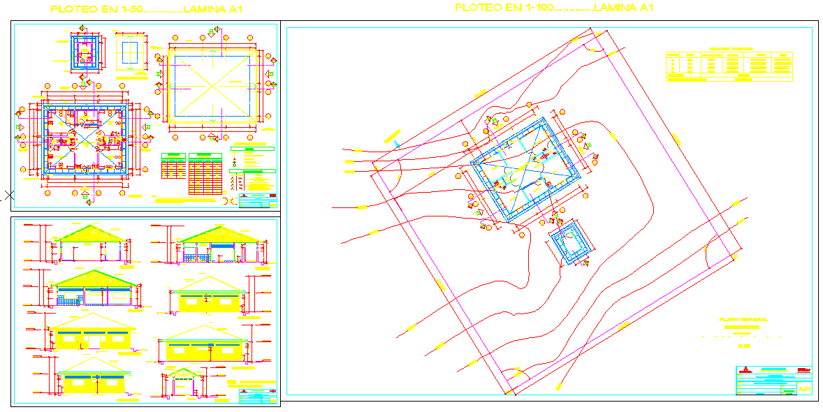 Health Centre 40x40m Architectural Plan with Full Measurements