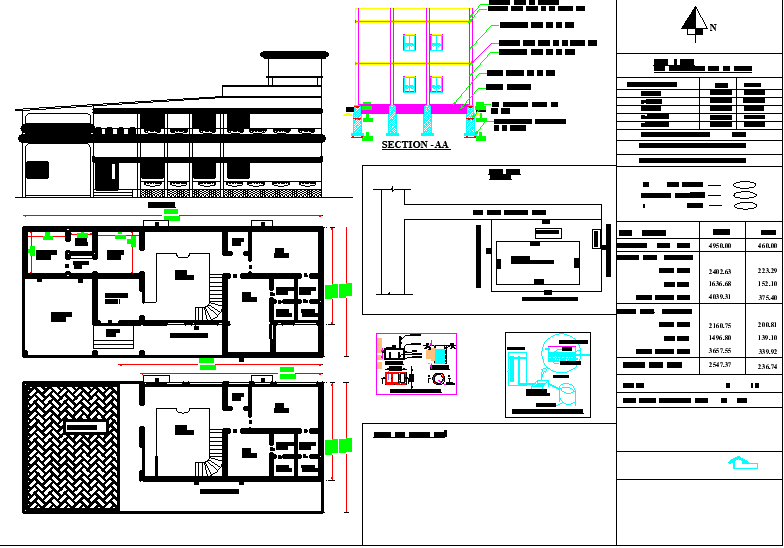 74'6"X32' North facing G+1 Home Plan as per vastu Shastra.Download Autocad Drawing file and PDF file.