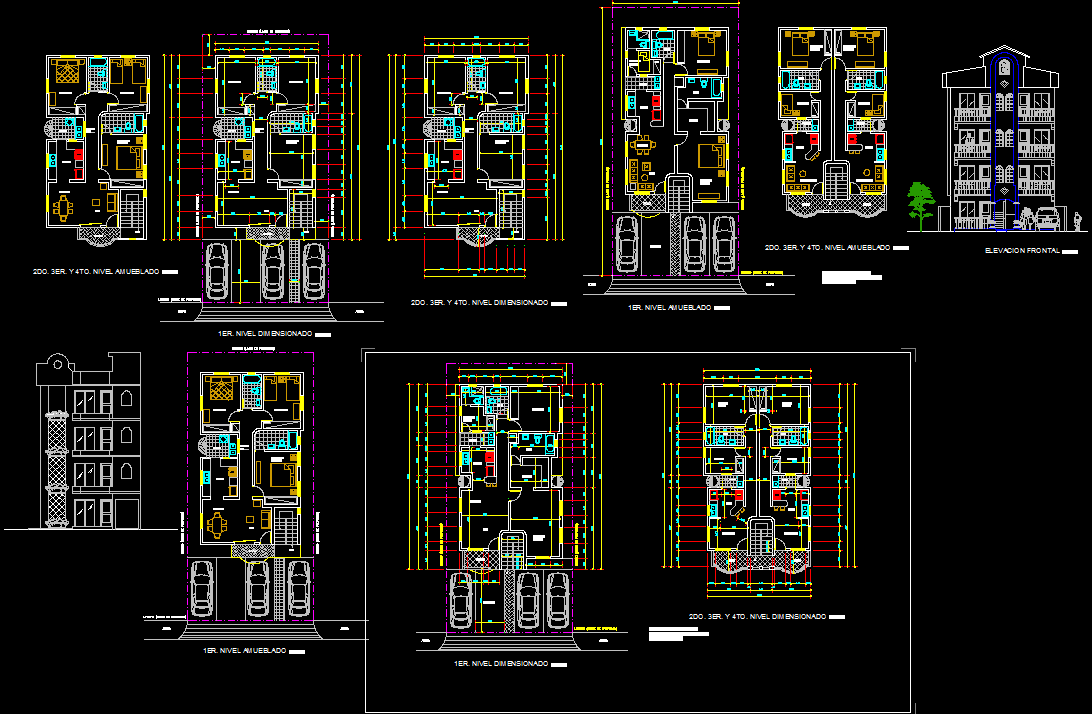 Apartment Project CAD Drawings and Building Layout Design File