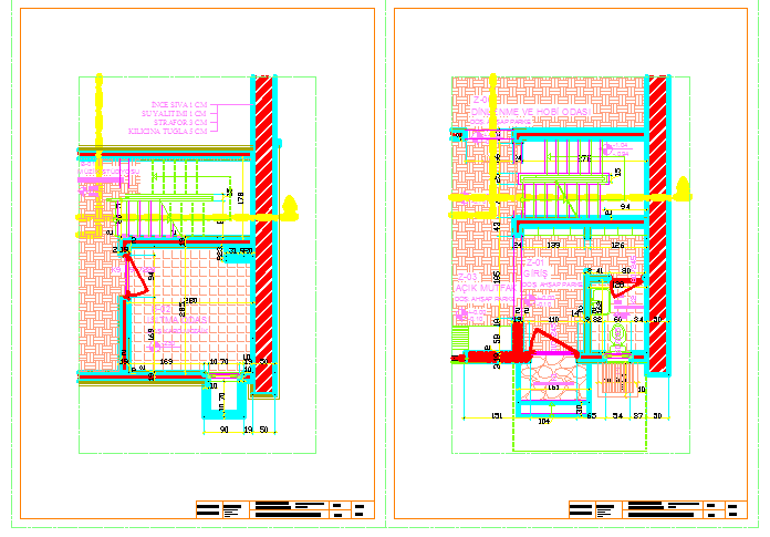 Pavering detail of Holiday house design drawing