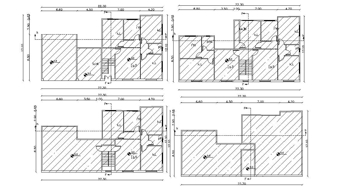 75' X 40' Feet (3000 Sq Ft) Apartment Floor Plan