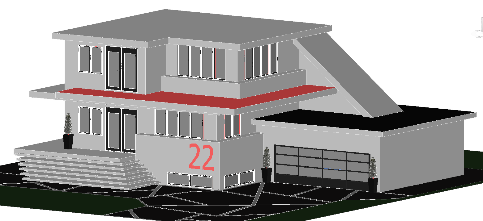 3D duplex home design DWG with accurate layout and architecture