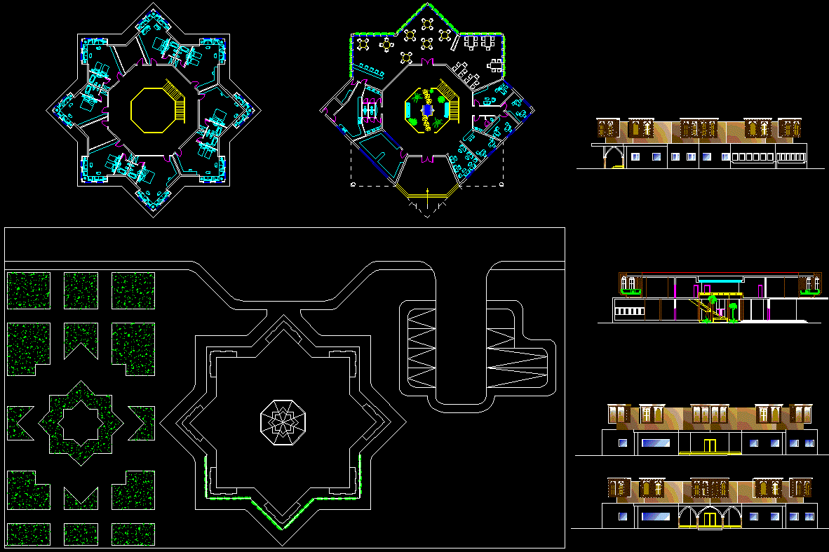 Palmira Hotel CAD Drawings and Architectural Design Layout in DWG File